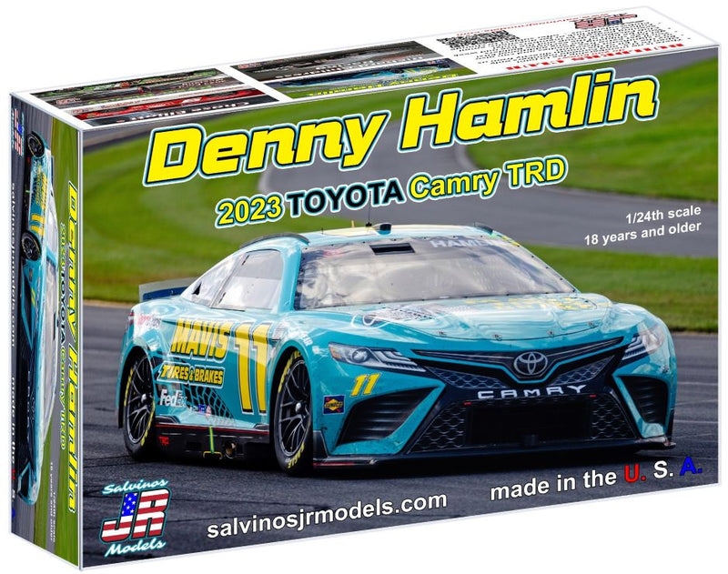 SALVINOS JR MODELS 1/24 Denny Hamlin 2023 NASCAR Toyota Camry TRD Race Car (Mavis) (Ltd Prod)