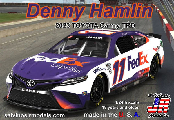 SALVINOS JR MODELS 1/24 Denny Hamlin 2023 NASCAR Toyota Camry TRD Race Car (Primary Livery) (Ltd Prod)