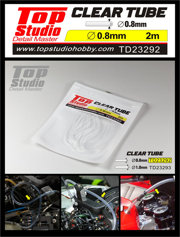 Top Studio 0.8mm Clear Tube TD23292