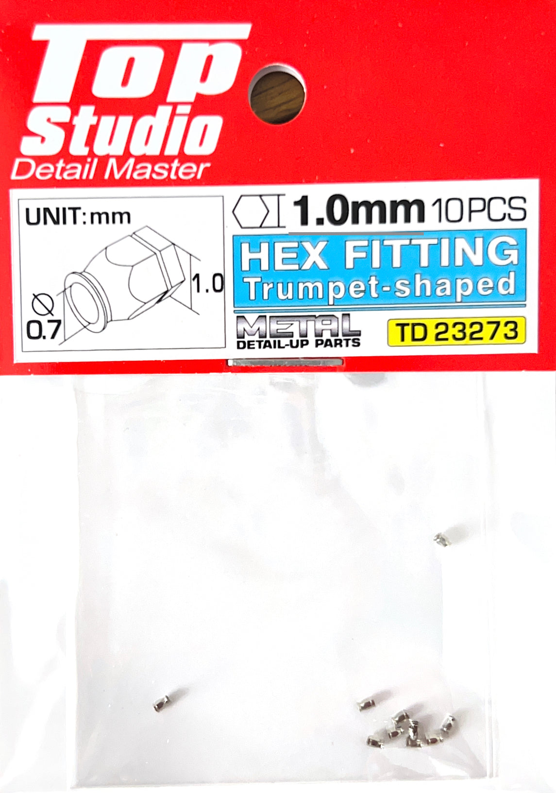 Top Studio TD23273 1.0mm Hex Fitting Trumpet-shaped