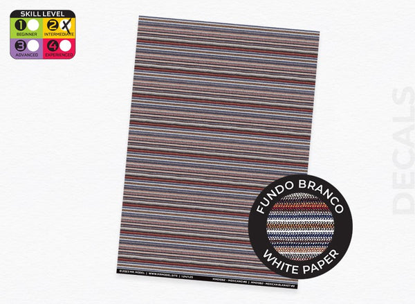Mr. Model MM01082 - Mexican Blanket Decal 8 pattern