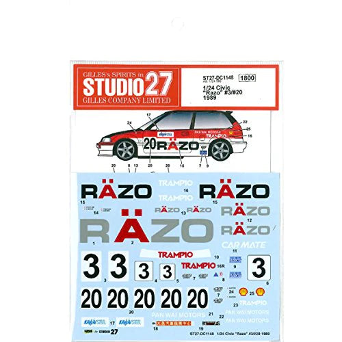 Studio27 1/24 Honda Civic "Razo" #3/#20 (1989)
