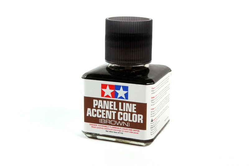 Tamiya Brown Panel Line Accent Color (40ml Bottle)
