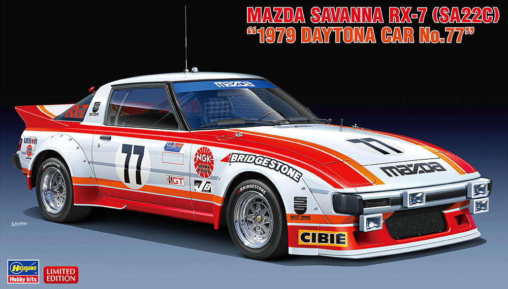 Hasegawa 1/24 Mazda Savanna RX-7 (SA22C) 1979 Daytona Car No.77