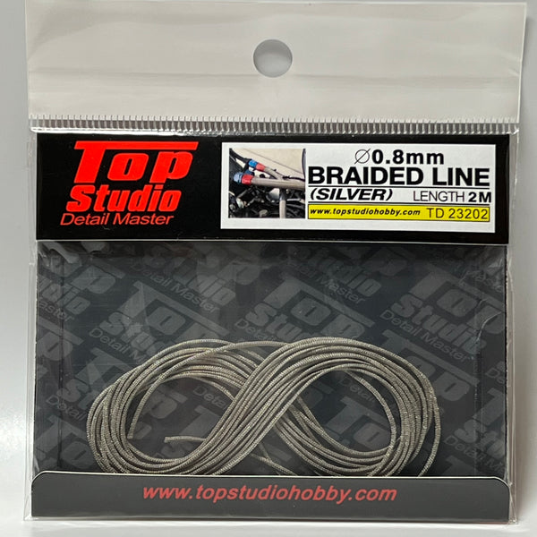 Top Studio 0.8mm braided line(silver) TD23202