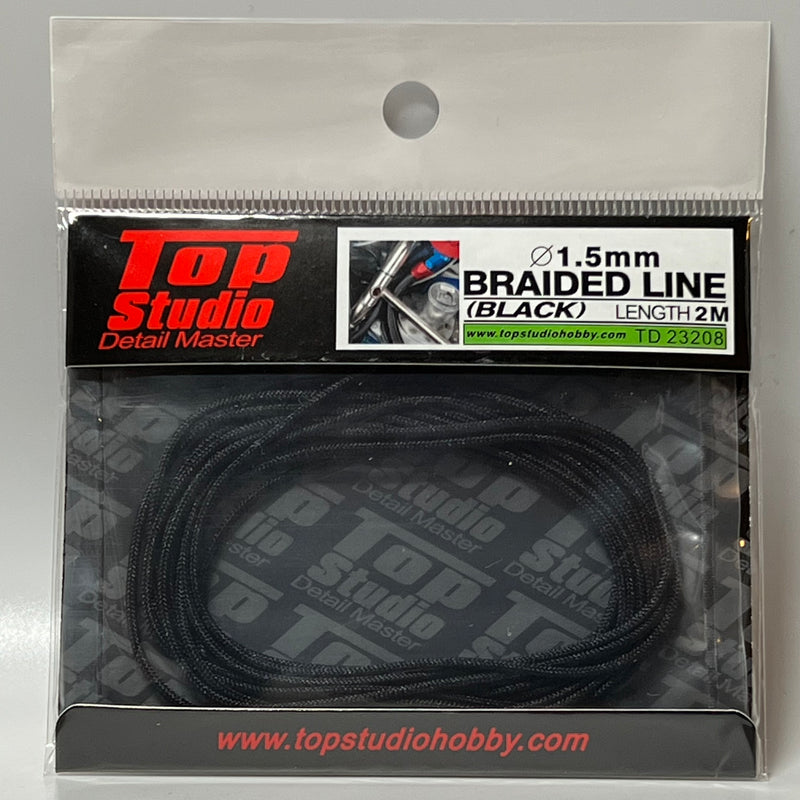 Top Studio 1.5mm braided line(black) TD23208