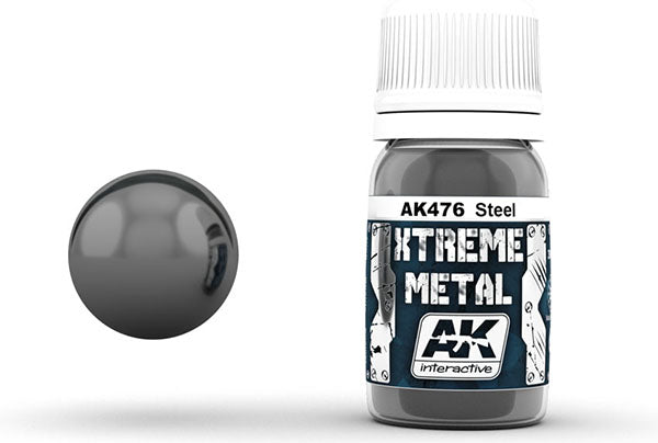 AK Interactive True Metal Silver - 20g Wax-Based Metallic Paint For Models