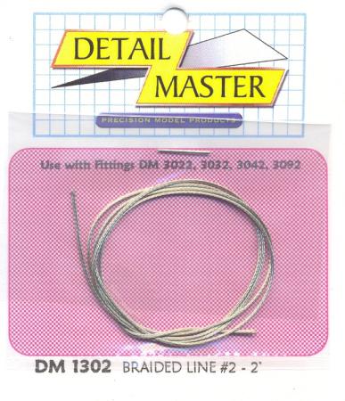 Detail Master DM-1302 Braided Line #2 Wire .025