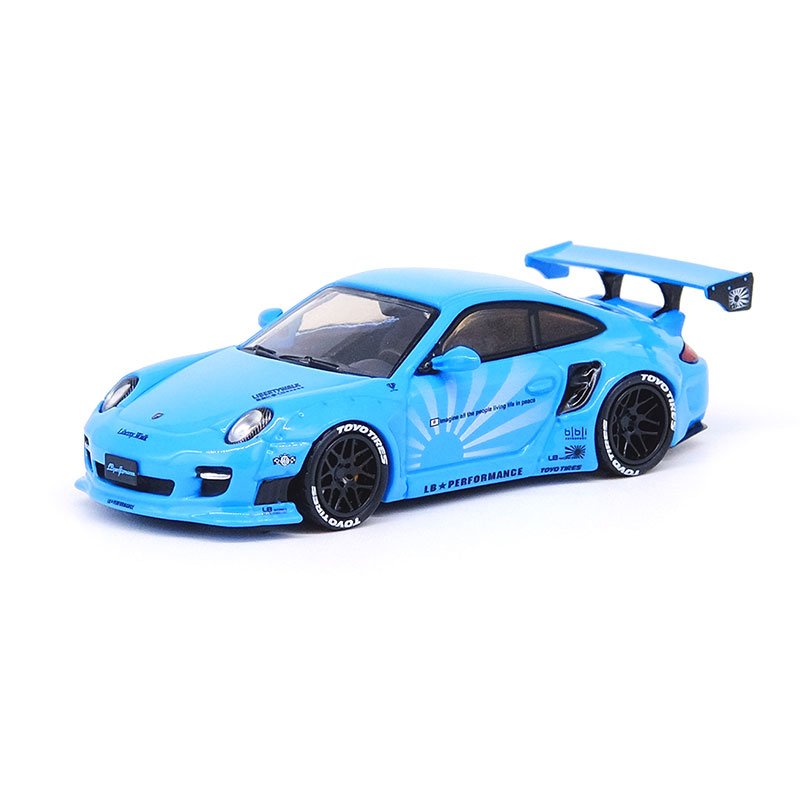 INNO64 1:64 Porsche 997 Liberty Walk LBWK Baby Blue