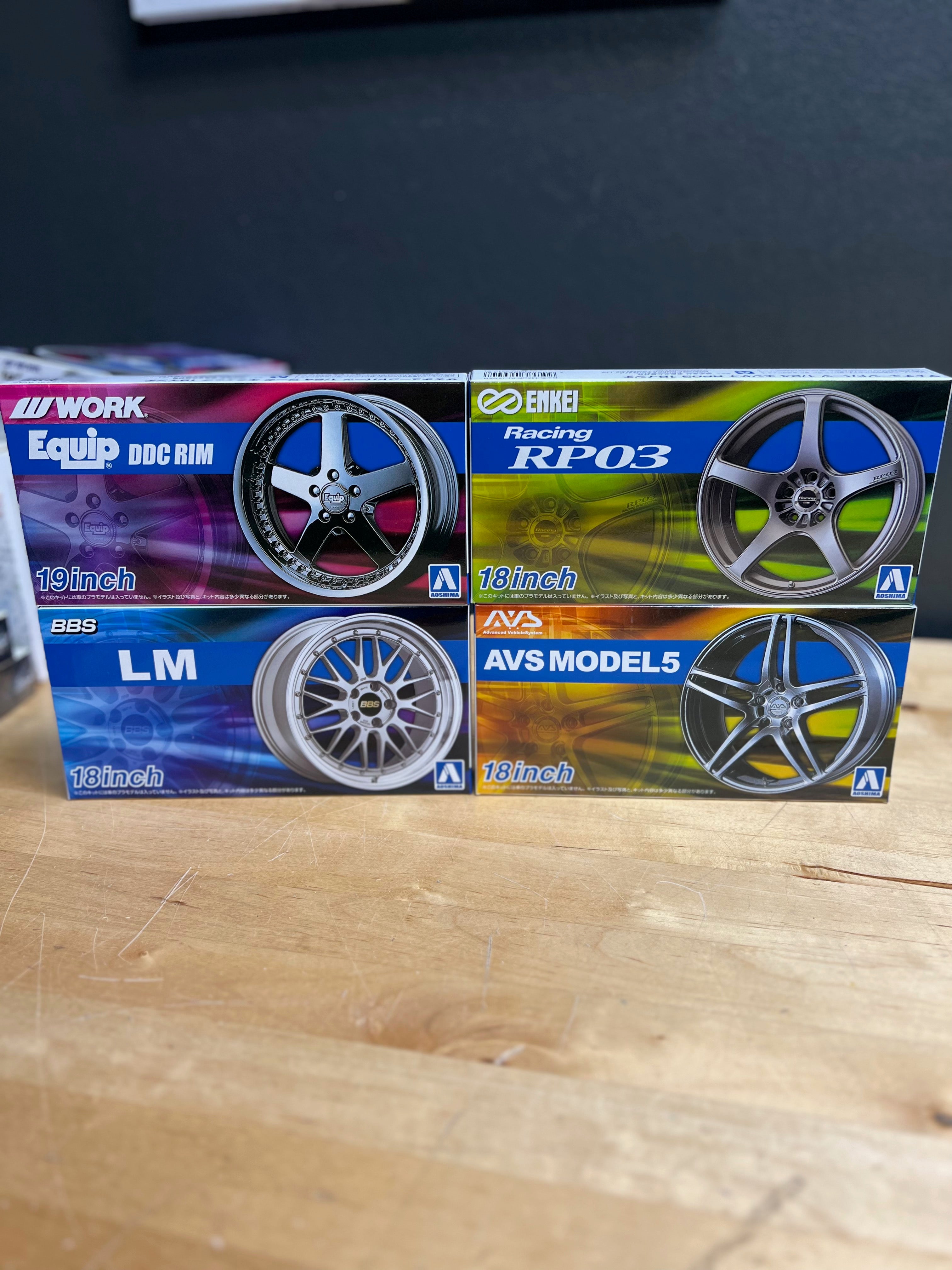 Aoshima Wheels & Tires | Deep Dish, Wire & VIP Rims for Scale Models