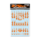 HiQ Parts Fire Tribal Decal Solid Metallic Orange Color (1 Sheet)