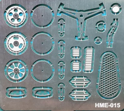 Highlight Model Studio HME-015 1/24-1/25 VW Beetle Detail Set 1 for TAM: Steering Wheel Spokes, Door Handles & Gear Shifter