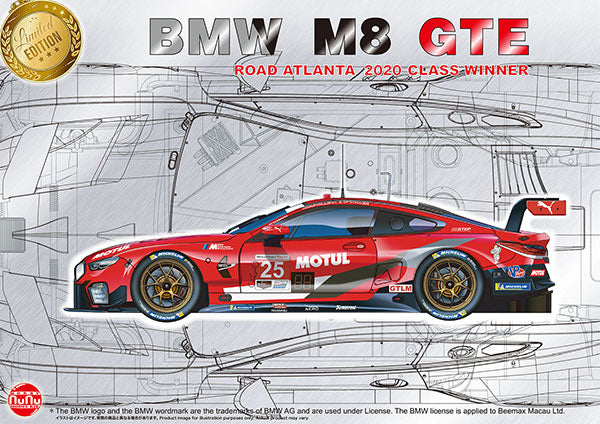 NuNu Hobby Platz 1/24 BMW M8 GTE Road Atlanta 2020 Class Winner