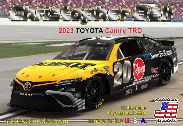 SALVINOS JR MODELS 1/24 Christopher Bell 2023 NASCAR Toyota Camry TRD Race Car (Primary Livery) (Ltd Prod)