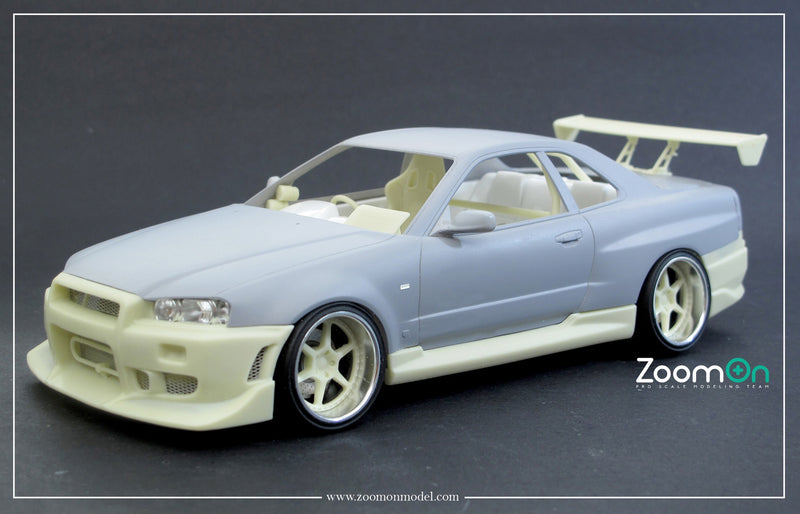 ZoomOn Z140 Nissan Skyline GT-R R34 F&F 2 part set