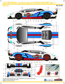 SK Decals SK24165 LB-WORKS Lamborghini AVENTADOR Ver.1 Martini