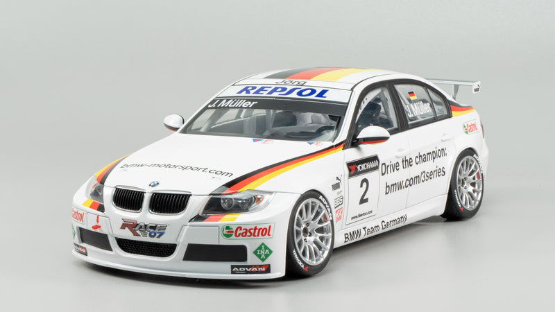 NuNu Hobby Platz 1/24 BMW 320si E90 WTCC BRANDS HATCH 2008 WINNER with 3D Printed Grille Parts