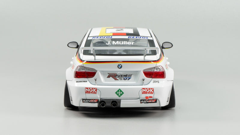 NuNu Hobby Platz 1/24 BMW 320si E90 WTCC BRANDS HATCH 2008 WINNER with 3D Printed Grille Parts