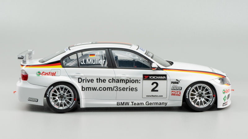 NuNu Hobby Platz 1/24 BMW 320si E90 WTCC BRANDS HATCH 2008 WINNER with 3D Printed Grille Parts