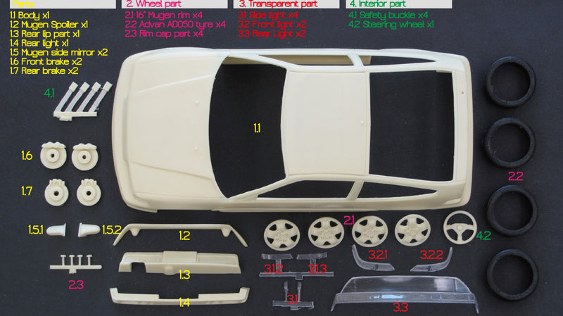 ZoomOn Z157 Honda CRX (EF8) Mugen