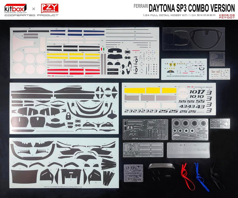 PZY & KitBox Models - 1/24 Ferrari Daytona SP3 Combo Version