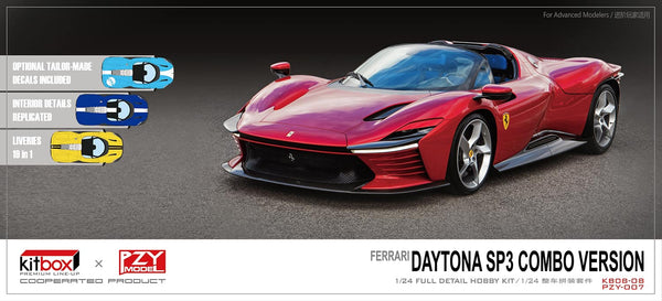Pre Order - PZY & KitBox Models - 1/24 Ferrari Daytona SP3 Combo Version