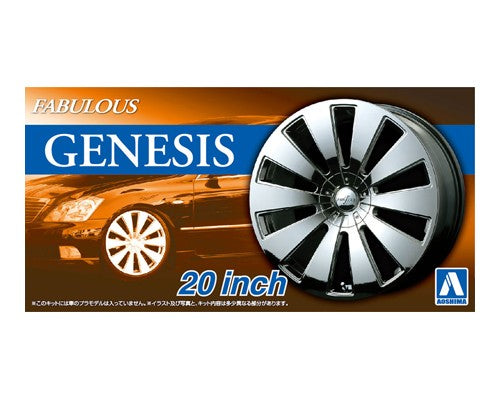 Aoshima 1/24 Fabulous GENESIS 20inch Tire &amp; Wheel Set