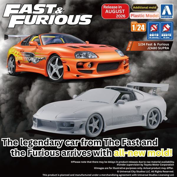プラモデル 1/24 Aoshima 1/24 Fast & Furious FD3S RX-7 Model Kit | Scale Riders