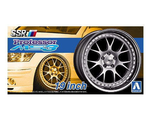 Aoshima 1/24 SSR PROFESSOR MS3 19" Tire & Wheel Set