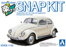 Aoshima 1/32 SNAP KIT Volkswagen Beetle (Pearl White)