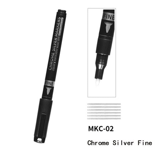 DSPIAE Chrome Silver Markers Fine 1.5mm