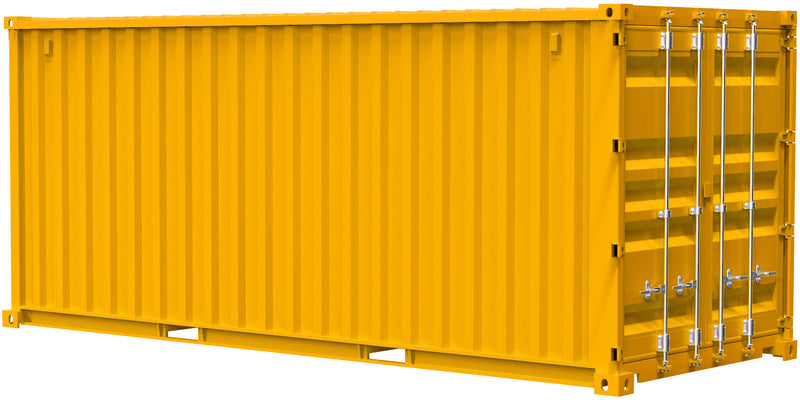 Fujimi 1/24 CAR NEXT 20ft Shipping Container Yellow Kit | Scale Riders