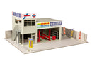 Plum mor Auto Garage Famous Car Shop 1/64 Scale Model Kit