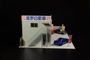 Plum mor Auto Garage Famous Car Shop 1/64 Scale Model Kit