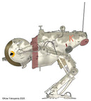 Hasegawa 1/20 Maschinen Krieger Ma. K. Luna Tactical Reconnaissance Machine LUM-168 Camel “Early Version”