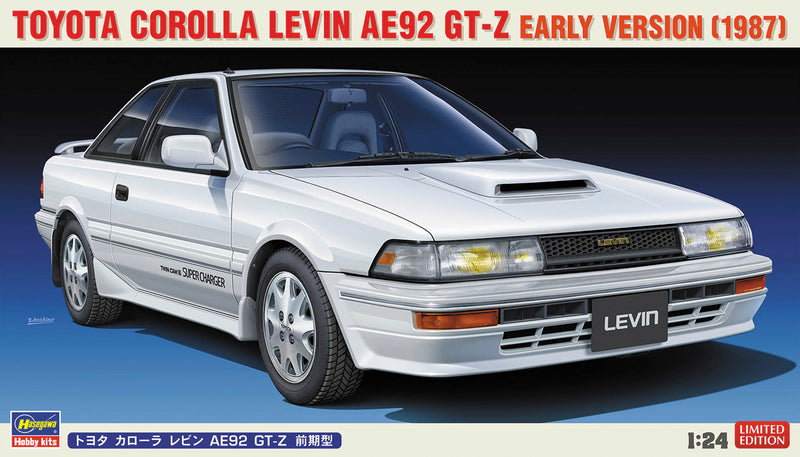 Hasegawa 1/24 Toyota Corolla Levin AE92 GT-Z Early Version (1987) Car