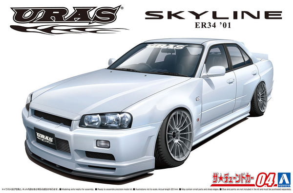 Aoshima 1/24 Uras ER34 Skyline Type-R '01 Nissan
