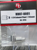 Hobby Design - 1/24 Exhaust Pipe HD07-0091