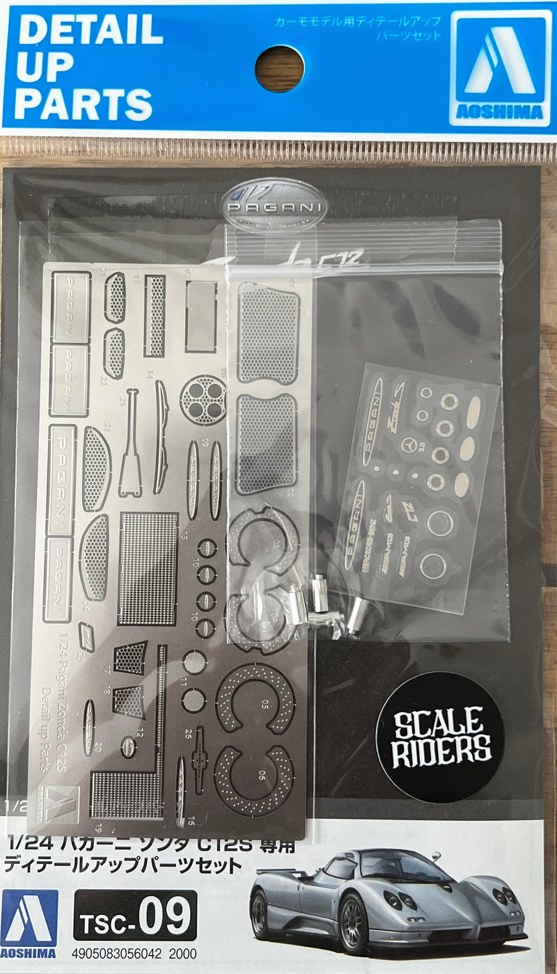 Aoshima 1/24 Pagani Zonda C12S Detail Up Parts