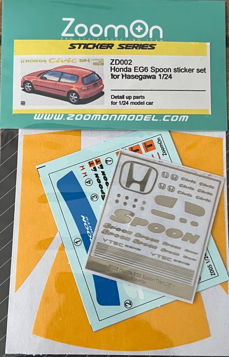 ZoomOn ZD002 Honda EG6 sticker set