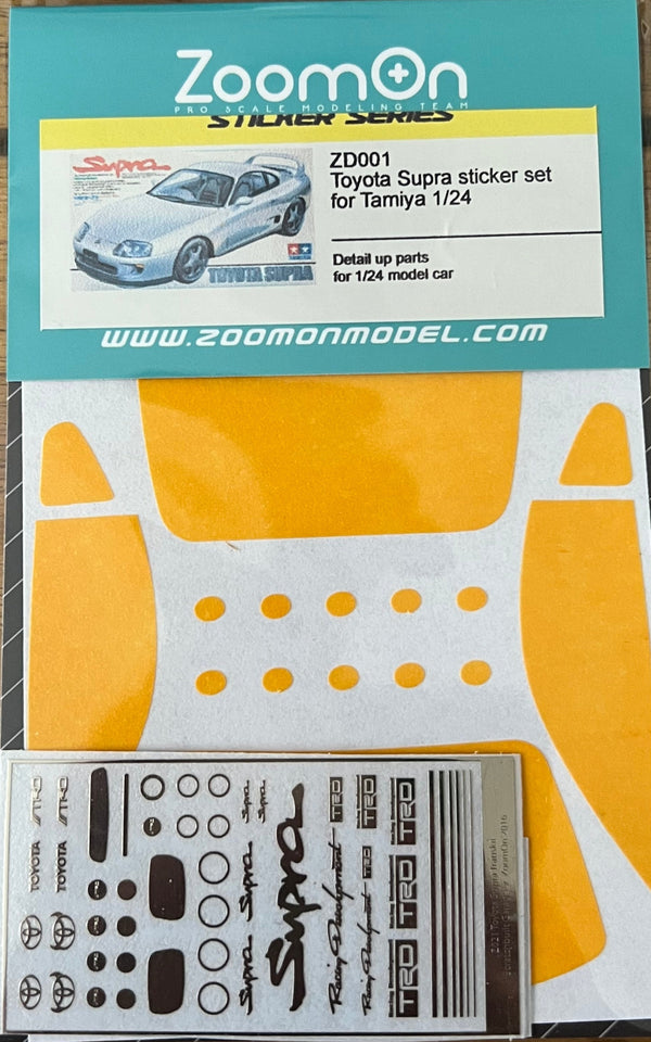 ZoomOn ZD001 Toyota Supra sticker set