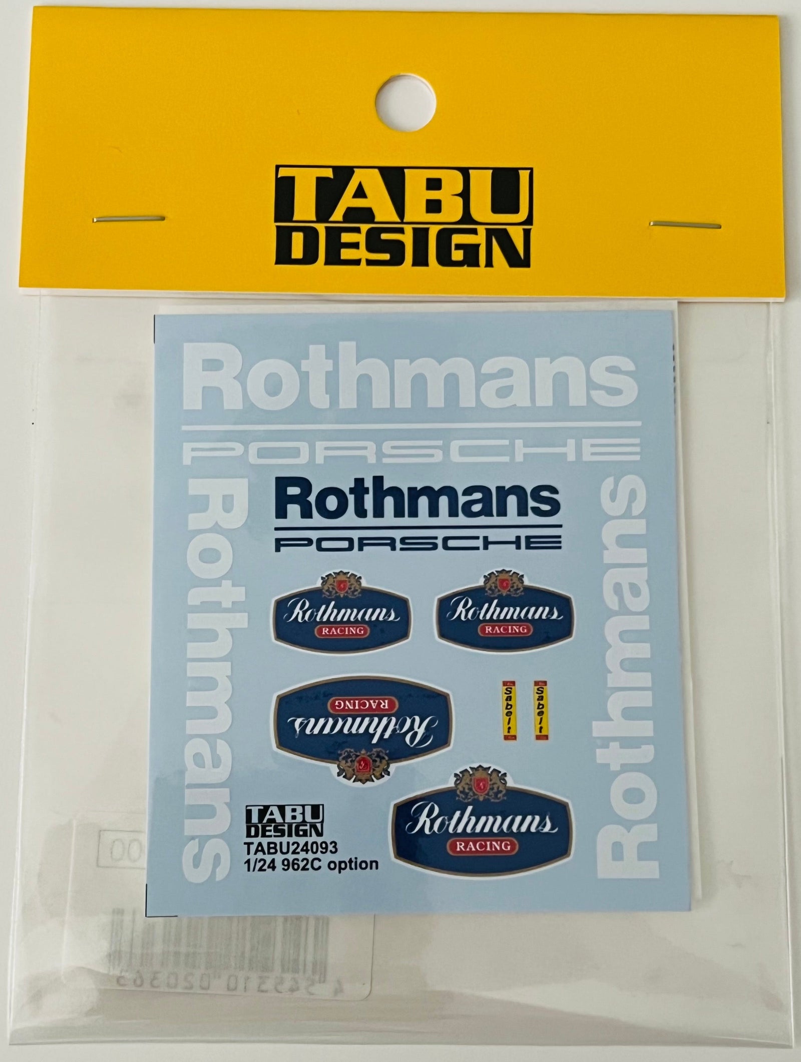 Tabu Design Porsche 962C Option Decals