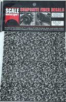 Scale Motorsport 1/24 Crushed Carbon Fiber Pewter Metallic Grey MODEL CAR WATERSLIDE DECAL 1924