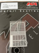 KA MODELS KA-24003 1/24 License Plate Frames Set Photo-Etch