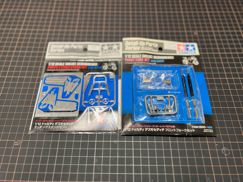 Tamiya 1/12 Ducati Desmosedici + Front Fork and PE Stand