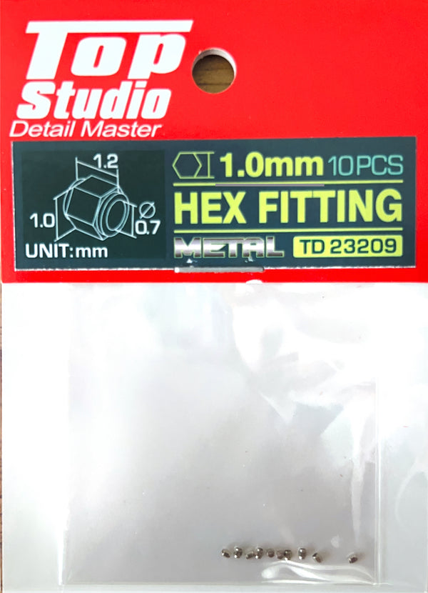 Top Studio TD23209 - 1.0mm Hex Fitting