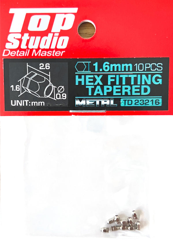 Top Studio TD23216 - 1.6mm Hex Fitting Tapered