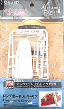 Asuka Miniature Spice 1/24 Diorama Long Surf Board with Car Roof Carrier with Decals