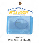 Detail Master DM-1107 1/24-1/25 2ft. Detail Wire Light Blue (.0075" Dia.)