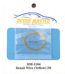 Detail Master DM-1104 1/24-1/25 2ft. Detail Wire Yellow (.0075" Dia.)
